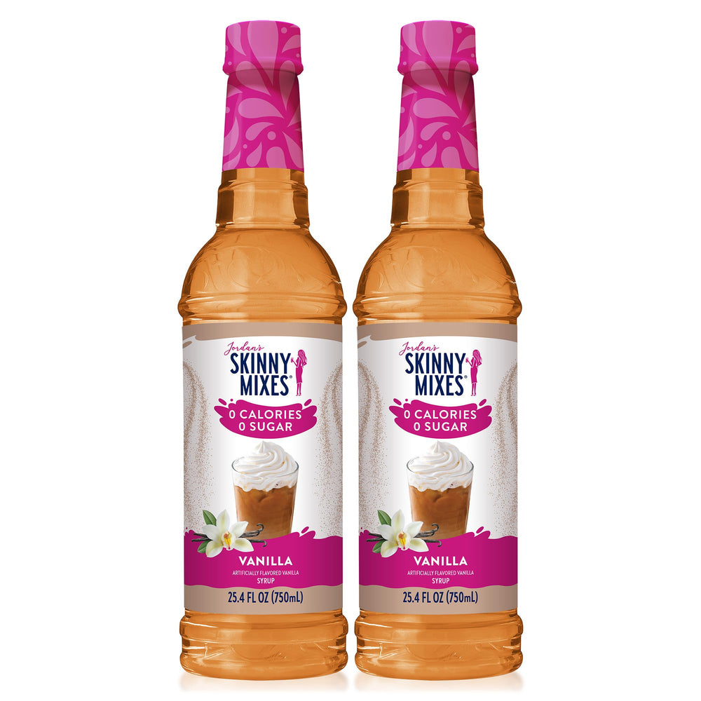 Jordan's Skinny Mixes botella frontal mostrando etiqueta y tamaño práctico