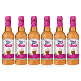 Jordan's Skinny Syrups frasco frente mostrando etiqueta y tamaño, ahorro y sabor