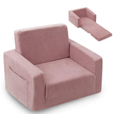 Jouha sillón frontal rosa mostrando forma y diseño cómodo