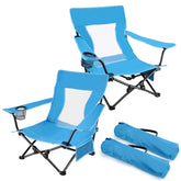 Joyfair silla frontal azul mostrando diseño estable y confort