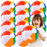 JOYIN vista frontal del pack de 12 pelotas arcoíris, diversión instantánea