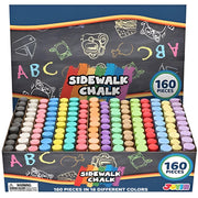 JOYIN paquete frontal con 160 tizas muestra colores vibrantes y gran valor