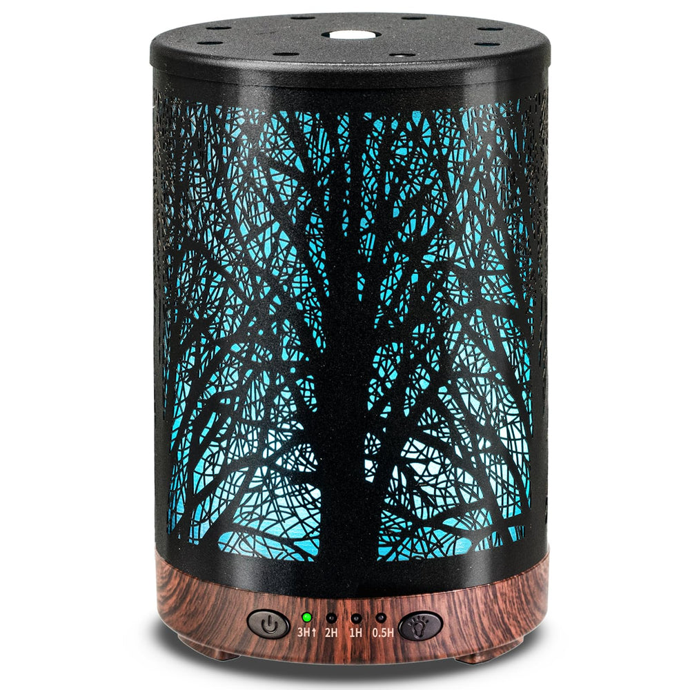 JOYOLO difusor frontal metálico con patrón árbol mejora la decoración
