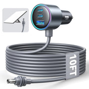 JOYROOM adapter front view showing ports and durable housing benefit clear identification