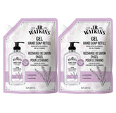 J.R. Watkins frontal del pack de recambio lavanda, ahorro y conveniencia