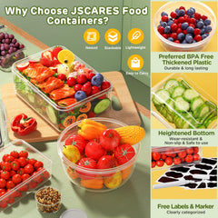 JSCARES recipiente en microondas (sin tapa) para recalentar comidas rápidamente