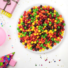 Jumblet ChewySkittles rellenando máquina expendedora, solución para negocios