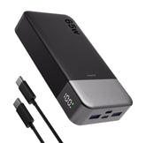 JUOVI front view of power bank showing clean design and portability benefit