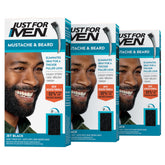 Just For Men frente del empaque mostrando tono jet black y facil uso