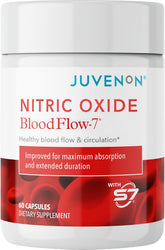 Juvenon BloodFlow-7 front packaging showing product and benefits