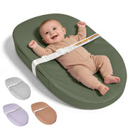 JVEOO front view of changing pad showing full surface and clean design benefit
