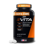 JYM Supplement Science bottle front view showing Vita JYM packaging and benefit summary