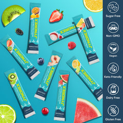 JYNOREX mezclado en agua con sabor sandía, refresco sin azúcar listo para beber