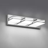 JZEKVN front view of 3-light chrome vanity showing sleek modern profile and bright benefit