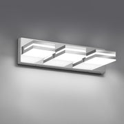 JZEKVN front view of 3-light chrome vanity showing sleek modern profile and bright benefit