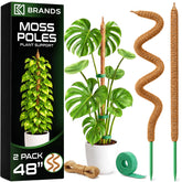 K-Brands poste musgo frontal mostrando soporte vertical y estética natural
