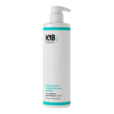 K18 front bottle showing label and size, clear brand presentation and product use benefit