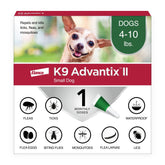 K9 Advantix pipeta frontal mostrando diseño y facilidad de aplicación