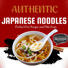 KA-ME close-up of udon texture showing chewy strands and quality