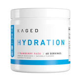 Kaged front packaging displaying Hydra-Charge tub and servings benefit quick identification