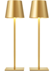 Kakanuo Gold front view showing compact cordless lamp and modern design benefits