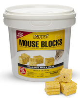 Kaput balde frontal mostrando el envase de 4 lb y fácil almacenamiento