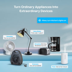 Kasa Smart inserted in a dual outlet preserving the second socket