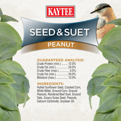 Kaytee mezcla en comedero de plataforma atrayendo varias aves
