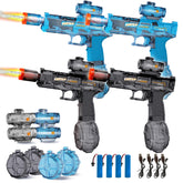 KCCHZ pack frontal mostrando las cuatro pistolas para juego en grupo