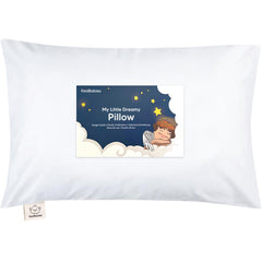 KeaBabies almohada frontal mostrando tamaño y forma, comodidad inmediata