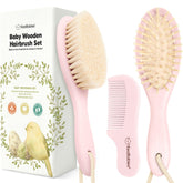 KeaBabies cepillo frontal blush mostrando forma ergonómica y acabado suave
