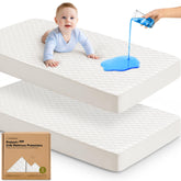 KeaBabies vista frontal del empaque mostrando el pack de dos protectores y beneficios