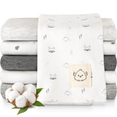 KeaBabies paño frontal en caja mostrando diseño neutro y protección