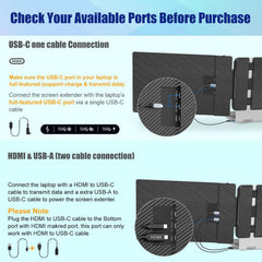 KEFEYA monitor conectado a portátil 13–17" para ampliar productividad