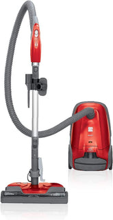 Kenmore 81414 vista frontal roja mostrando diseño y almacenamiento integrado