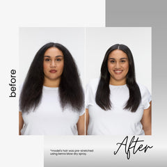 Kenra aplicación sobre cabello húmedo para proteger y preparar antes del secado y planchado
