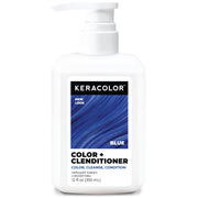 KERACOLOR envase frontal mostrando color azul y diseño, aporta confianza