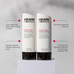 Keratin Complex detalle de etiqueta resaltando ingredientes y beneficios