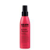 Keratin Complex envase frontal mostrando diseño y beneficio anti-frizz