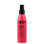 Keratin Complex envase frontal mostrando diseño y beneficio anti-frizz