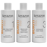 Kerazon imagen del frente del kit mostrando envase y beneficio alisar