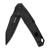 Kershaw Appa vista frontal mostrando diseño totalmente negro y acabado táctico