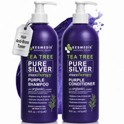 KESMEDIK envase frontal del set mostrando tono morado y beneficios