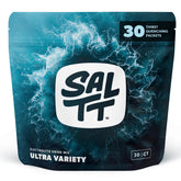 Keto Chow SALTT vista frontal del empaque mostrando 30 sobres y beneficios