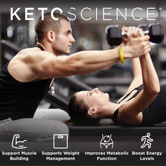 KETO SCIENCE batido servido en vaso, ilustrando cremosidad y opción lista para beber