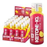 Ketone-IQ front packaging showing Raspberry Lemonade flavor and 24-pack for easy storage