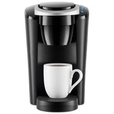 Keurig K-Compact front view showing slim design and quick brewing benefit