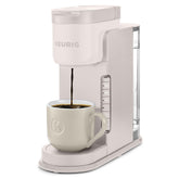 Keurig K-Express frontal mostrando diseño Warm Stone y botones fáciles
