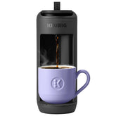 Keurig K-Mini Mate front view showing compact brewer and quick brewing benefit