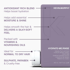 KEVIN.MURPHY aplicación del producto en la mano para una distribución fácil y eficaz